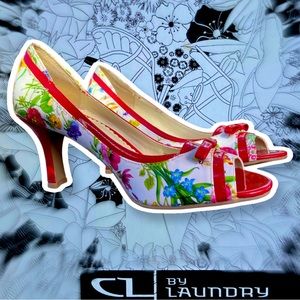 Brand new in box IRMA floral pin up styled Chinese Laundry heels